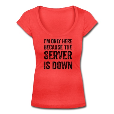 Abschlussfeier T-Shirt - Ich bin nur hier, weil der Server ausgefallen ist