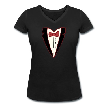 Abschlussfeier T-Shirt - Tuxedo Smoking mit Fliege T-Shirt