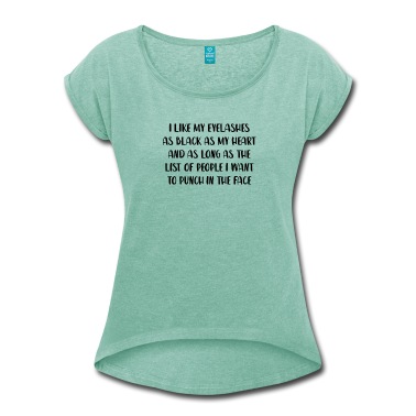 Abschlussfeier T-Shirt - Ich mag meine Wimpern so schwarz wie mein Herz