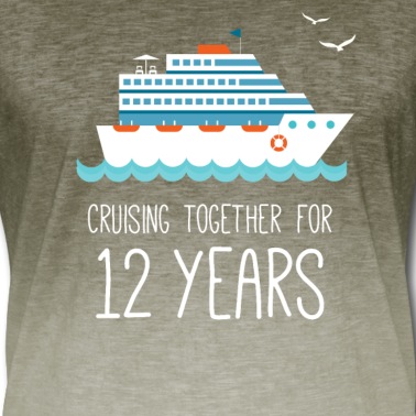 Abschlussfeier T-Shirt - Gemeinsame Kreuzfahrt für 12 Jahre Hochzeitstag