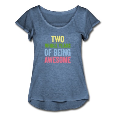 Abschlussfeier T-Shirt - Geburtstag 2 Jahre Awesome