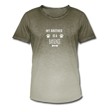 Abschlussfeier T-Shirt - Mein Bruder ist ein Basenji Lustiger Hund