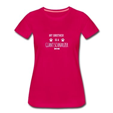 Abschlussfeier T-Shirt - Mein Bruder ist ein riesiger Schnauzer lustiger Hund