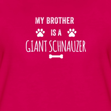 Abschlussfeier T-Shirt - Mein Bruder ist ein riesiger Schnauzer lustiger Hund