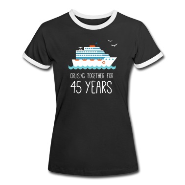 Abschlussfeier T-Shirt - Kreuzfahrt zusammen für 45 Jahre Hochzeitstag