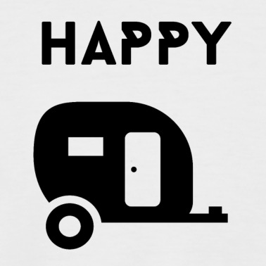 Abschlussfeier T-Shirt - Lustiger glücklicher Camper