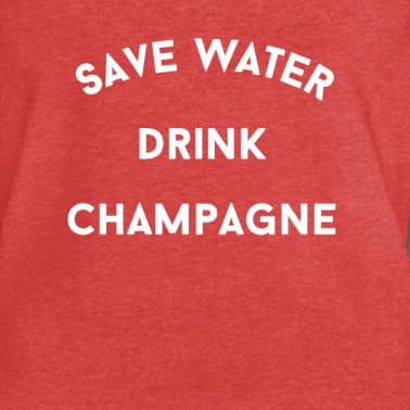Abschlussfeier T-Shirt - Sparen Sie Wasser Trinken Sie Champagner