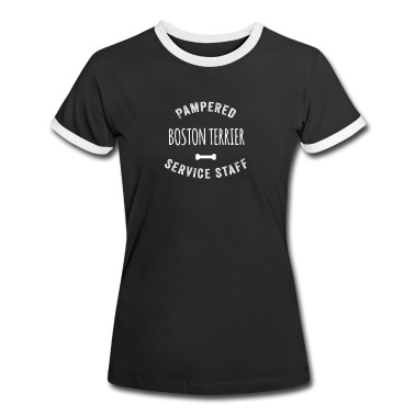 Abschlussfeier T-Shirt - Verwöhntes Boston Terrier Dog Servicepersonal