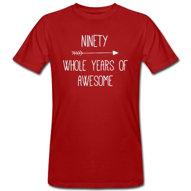 Abschlussfeier T-Shirt - Geburtstag 90 Ganze Jahre von Awesome