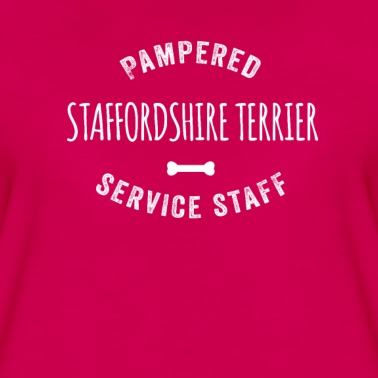 Abschlussfeier T-Shirt - Verwöhntes Staffordshire Terrier Dog Servicepersonal
