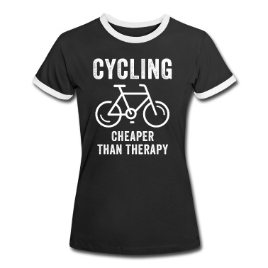 Abschlussfeier T-Shirt - Radfahren billiger als Therapie