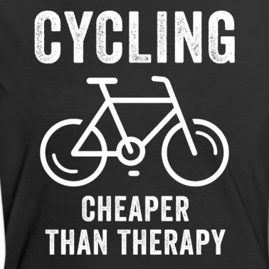 Abschlussfeier T-Shirt - Radfahren billiger als Therapie