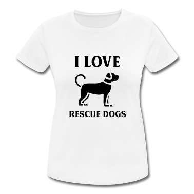 Abschlussfeier T-Shirt - Ich liebe Rettungshunde helfen Haustiere