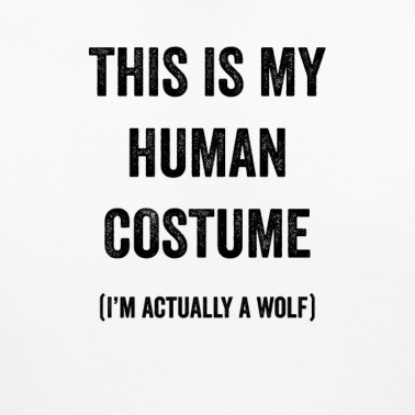 Abschlussfeier T-Shirt - Dies ist mein menschliches Kostüm. Ich bin eigentlich ein Wolf