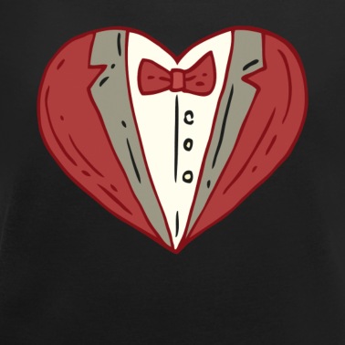 Abschlussfeier T-Shirt - Tuxedo Anzug Surrogat Herz T-Shirt