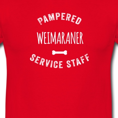 Abschlussfeier T-Shirt - Verwöhntes Weimaraner Hundeservicepersonal