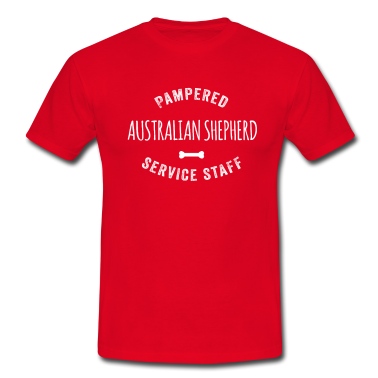 Abschlussfeier T-Shirt - Verwöhntes Australian Shepherd Dog Servicepersonal