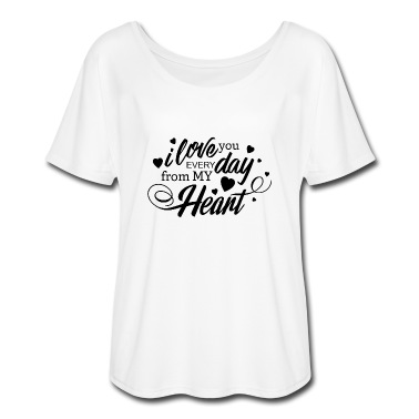 Abschlussfeier T-Shirt - Ich liebe dich jeden Tag von Herzen Valentine