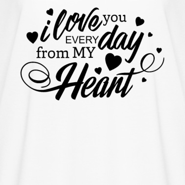 Abschlussfeier T-Shirt - Ich liebe dich jeden Tag von Herzen Valentine