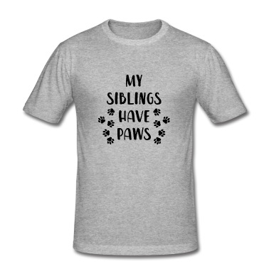 Abschlussfeier T-Shirt - Meine Geschwister haben Pfoten