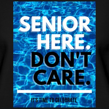 Abschlussklasse Pullover - Senior here. Don‘t care.