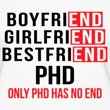 Abschlussklasse Pullover - Phd has no end Degree Spruch Geschenk