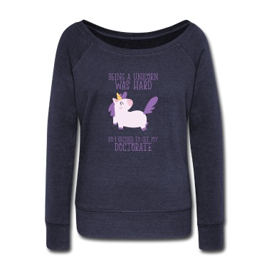 Abschlussklasse Pullover - Doktortitel Einhorn Spruch Uni Geschenk