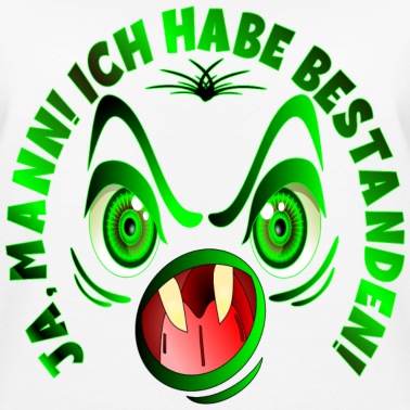 Abschlussklasse Pullover - LUSTIGES GRÜNES MONSTER ABSCHLUSS BESTANDEN EXAMEN