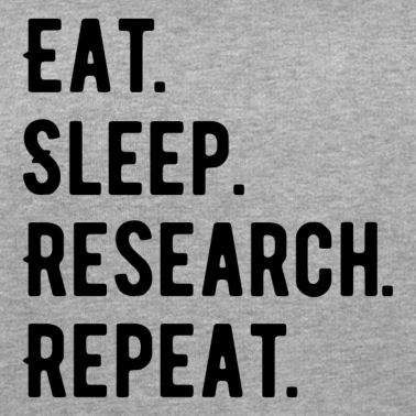 Abschlussklasse Pullover - Eat Sleep Research Repeat Phd Geschenk