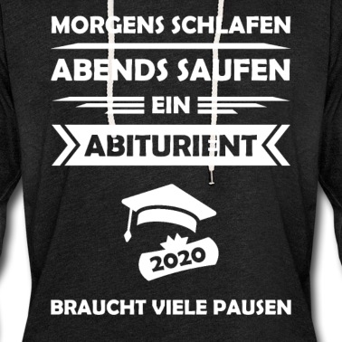 Abschlussklasse Hoodie - Abi Abitur 2021 Bier Abschluss Spruch Geschenk