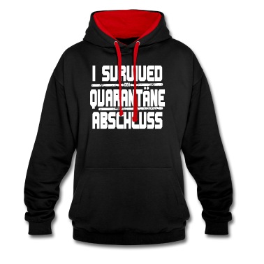Abschlussklasse Hoodie - I Survived den Quarantäne Abschluss