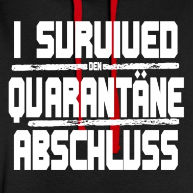 Abschlussklasse Hoodie - I Survived den Quarantäne Abschluss