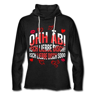 Abschlussklasse Hoodie - Abi Spruch Lustig Baby Isch Liebbe disch