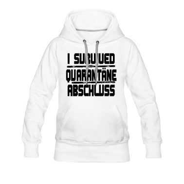 Abschlussklasse Hoodie - I Survived den Quarantäne Abschluss