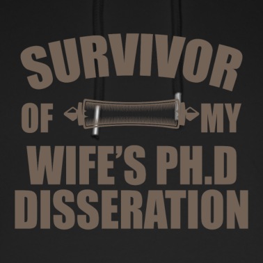 Abschlussklasse Hoodie - Survivor wife phd dissertation Student Geschenk