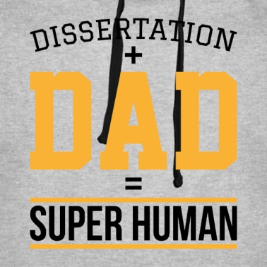 Abschlussklasse Hoodie - Dissertation dad Phd Student Geschenk