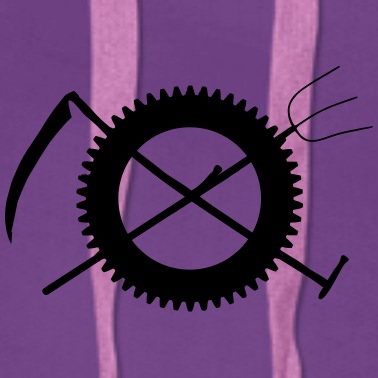 Abschlussklasse Hoodie - Gabel Sense Zahnrad Landwirt Symbol