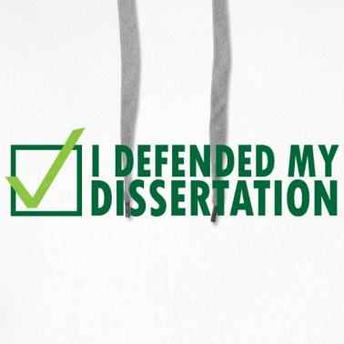 Abschlussklasse Hoodie - I defended my Dissertation Geschenk Abschluss