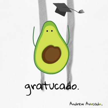 Abschlussklasse Hoodie - Avocado gratucado