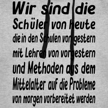 Abschlussklasse Hoodie - Wir sind die Schüler von heute - Vector Farbe
