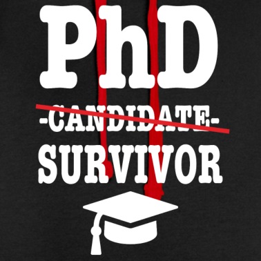 Abschlussklasse Hoodie - Phd survivor Student Geschenk