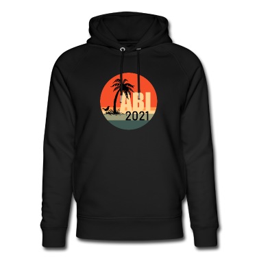 Abschlussklasse Hoodie - retro vogel Palme ABI 2021