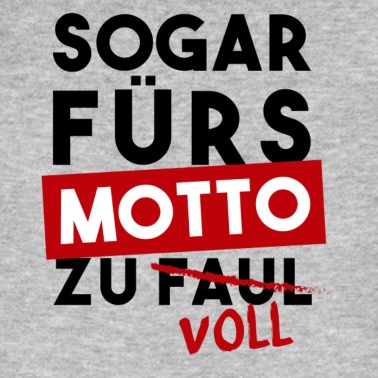 Abschlussklasse T-Shirt - Sogar für's Motto zu voll Abschluss Abschlusspulli