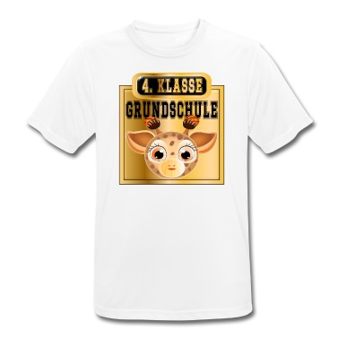 Abschlussklasse T-Shirt - 4 Klasse Grundschule Schulteam Basketball Giraffe