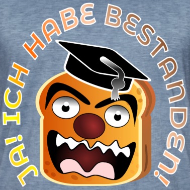 Abschlussklasse T-Shirt - JA ICH HABE BESTANDEN BROTSCHEIBE ABSOLVENT