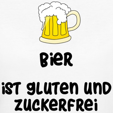 Abschlussklasse T-Shirt - Bier ist gluten und zuckerfrei