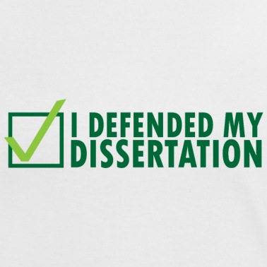 Abschlussklasse T-Shirt - I defended my Dissertation Geschenk Abschluss