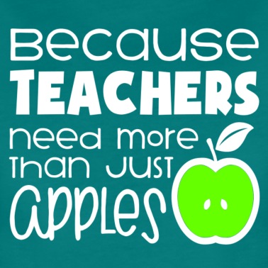 Abschlussklasse T-Shirt - Lehrer brauchen mehr als Äpfel