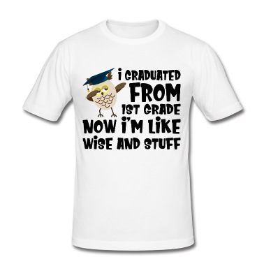 Abschlussklasse T-Shirt - I Graduated from 1st Grade Abschluss Geschenk.