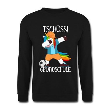 Grundschule Pullover - Grundschule Abschluss Fußball Einhorn Einschulung
